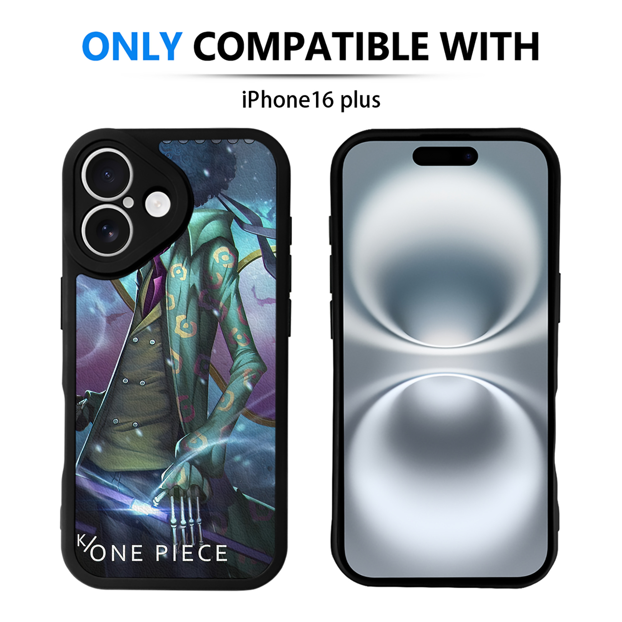 （画像用） ワンピース ONE PIECE 【iPhone 16シリーズ対応】シリコンスマホケース（レザー調） 材質：シリコン